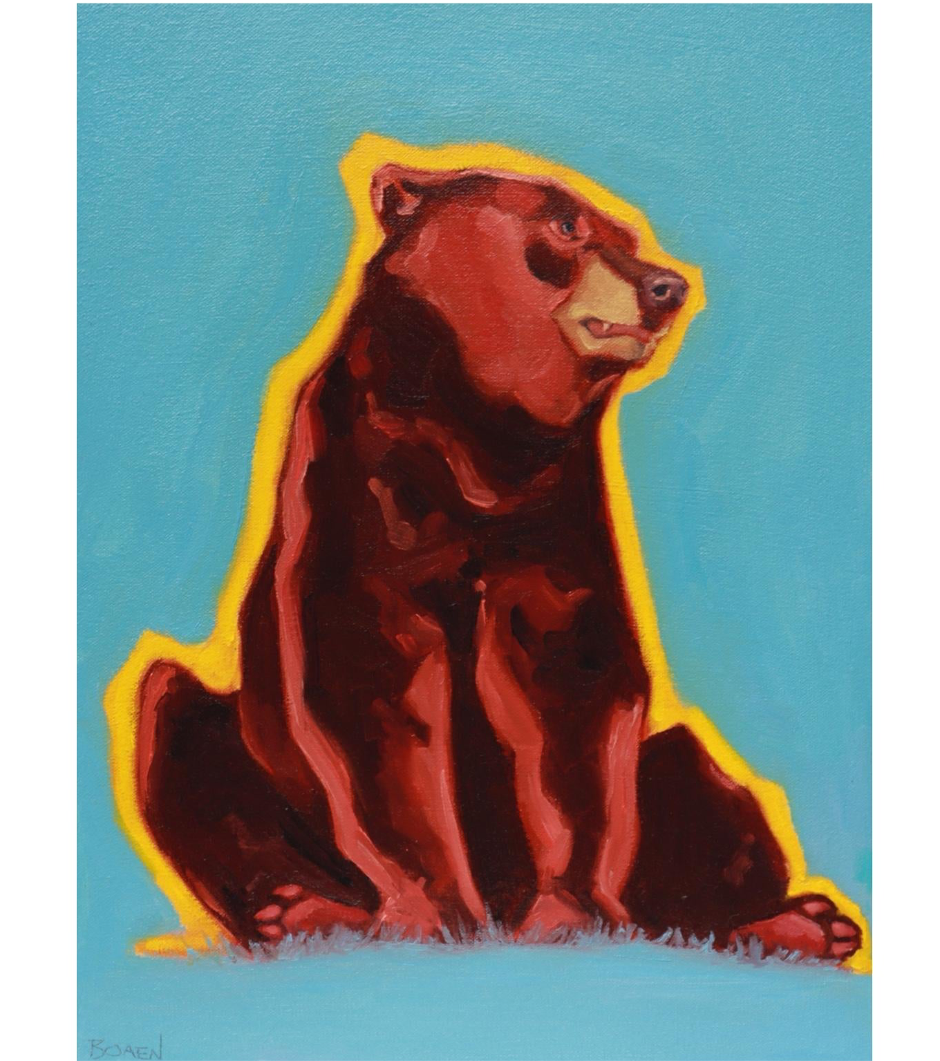 “Ember” - Part of “The Three Bears” Collection (Original Oil Painting on Canvas)
