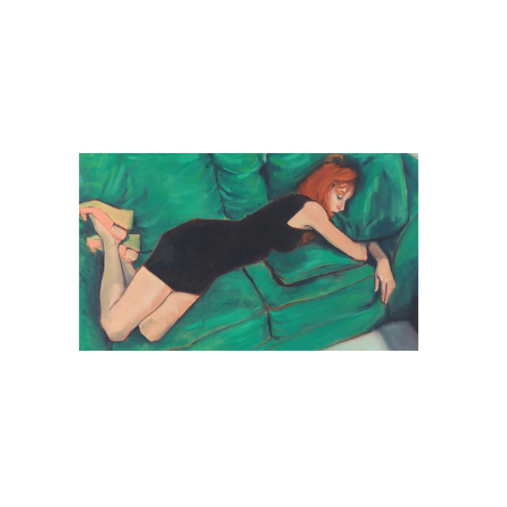 “A Whiskey Nap” (Original Oil Painting on Canvas)