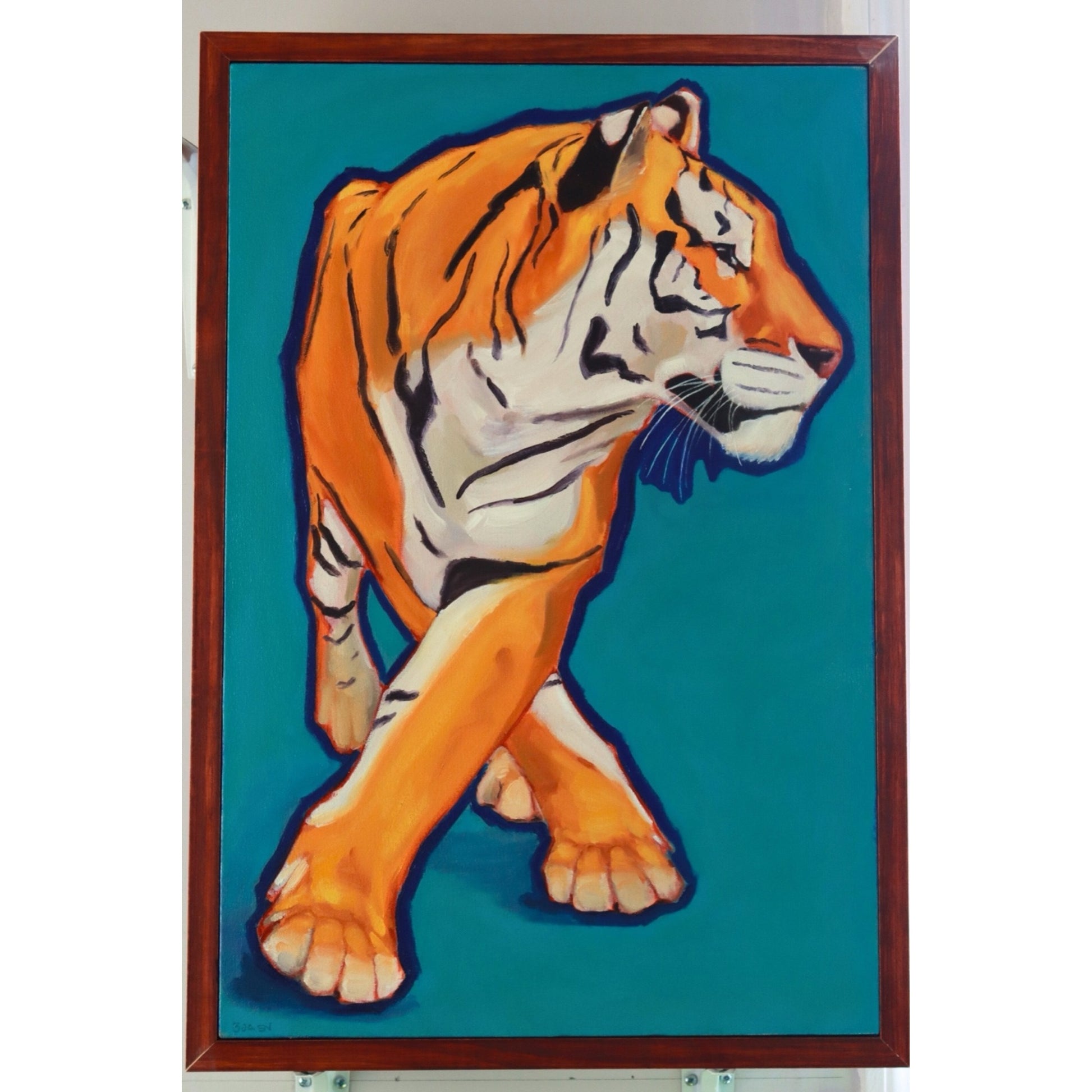 SOLD “Tiger Stride” (Original Oil Painting on Canvas)