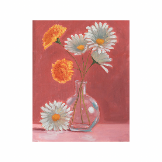 Red Floral Still Life #1 (8x10 Print)