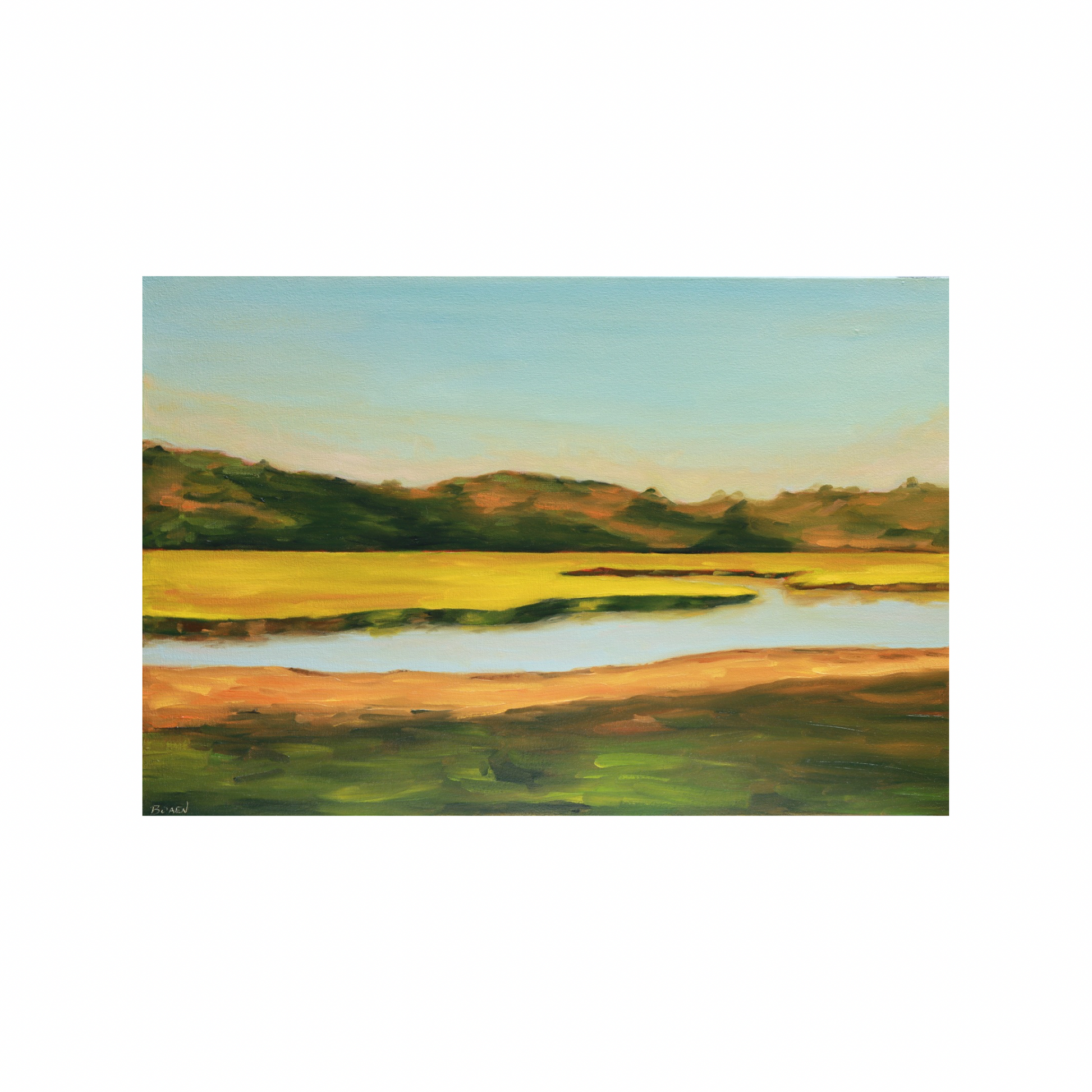 SOLD “Golden Hour Marsh” (Original Oil Painting on Canvas)