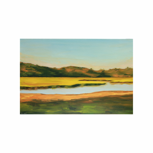 SOLD “Golden Hour Marsh” (Original Oil Painting on Canvas)