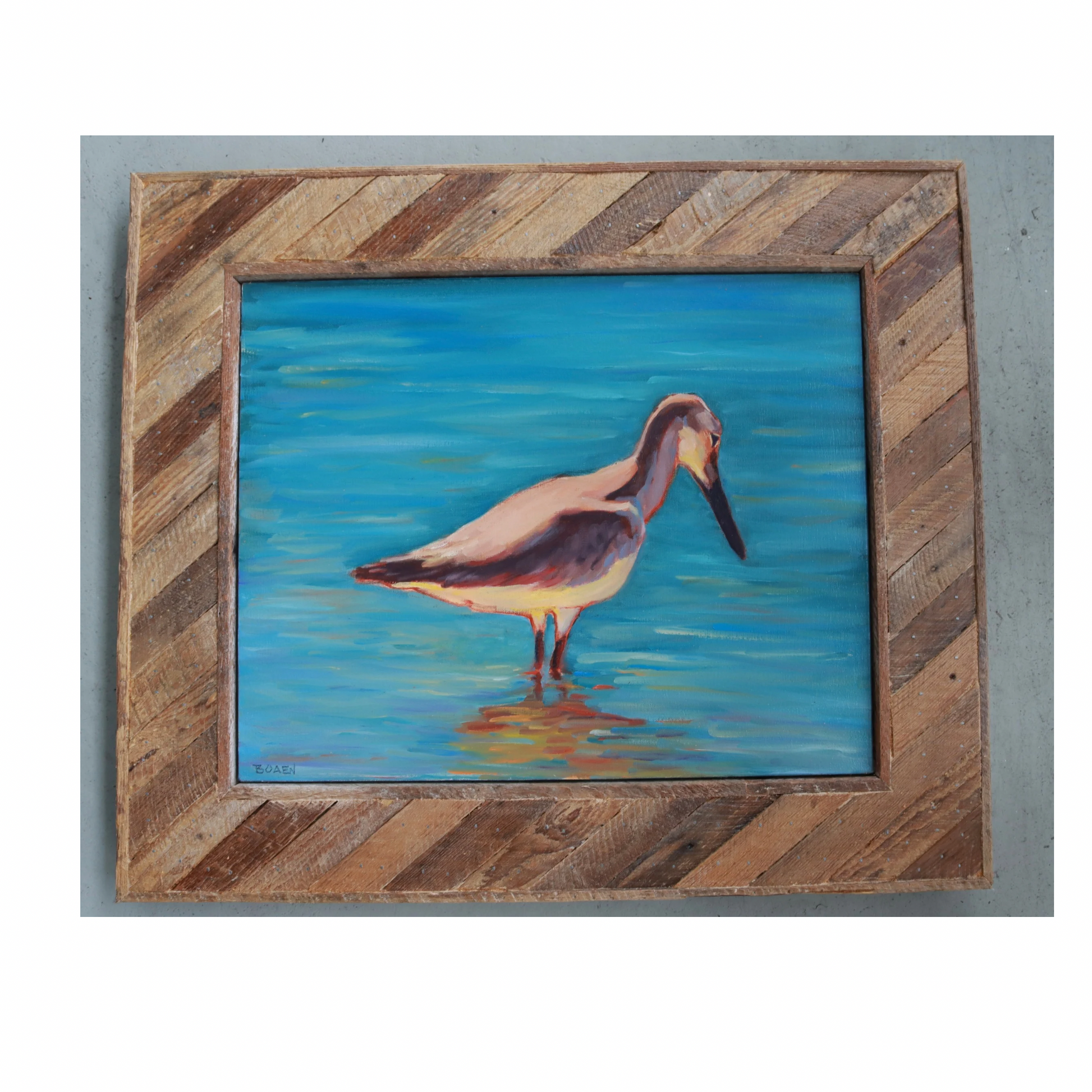 “Dry Tortugas Sandpiper” (Original Oil Painting on Canvas)