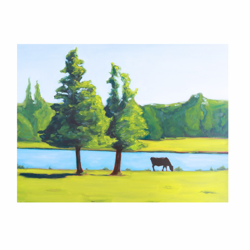 2 Trees 1 Cow (8x10 Print)