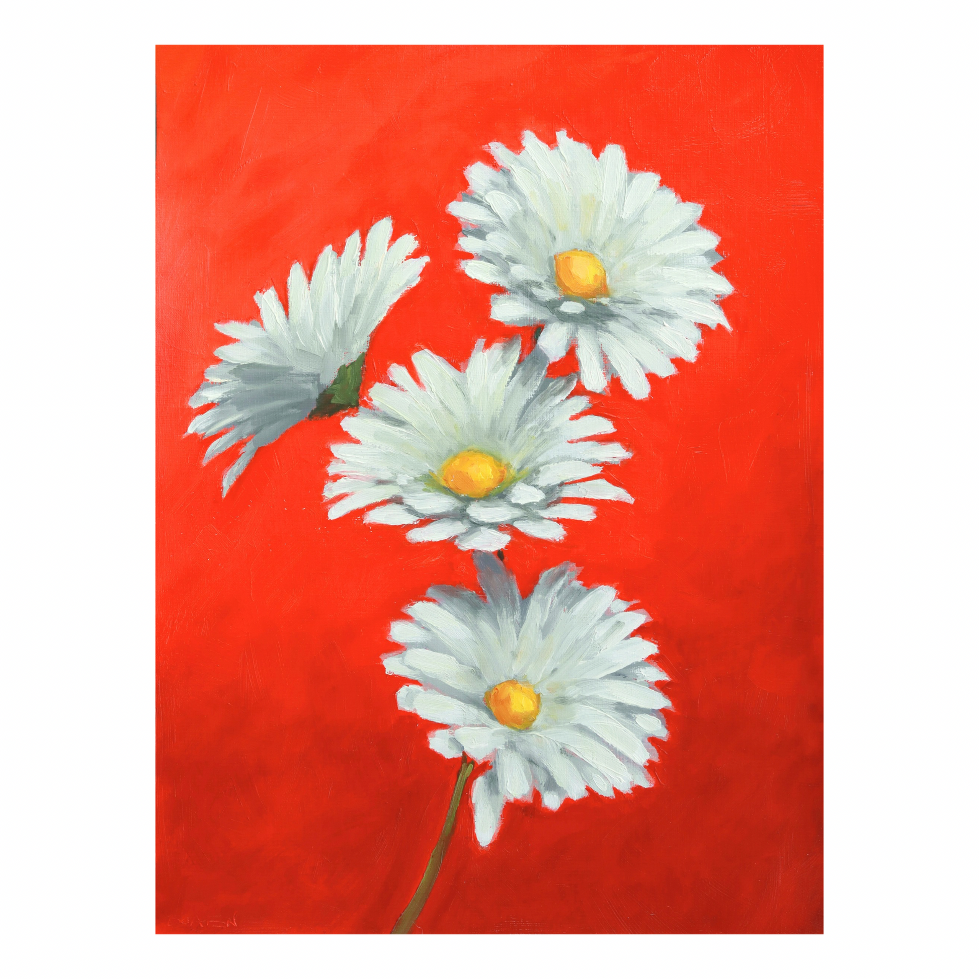 Red Floral Still Life #2 (8x10 Print)